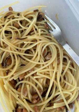 貧乏ズボラ飯　納豆スパゲッティ-レシピのメイン写真