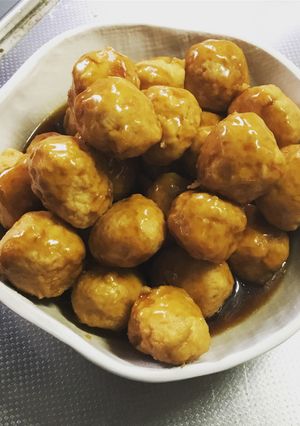甘酢醤油あんの肉団子-レシピのメイン写真