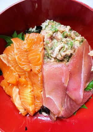 お手軽！切り盛り海鮮丼！！-レシピのメイン写真