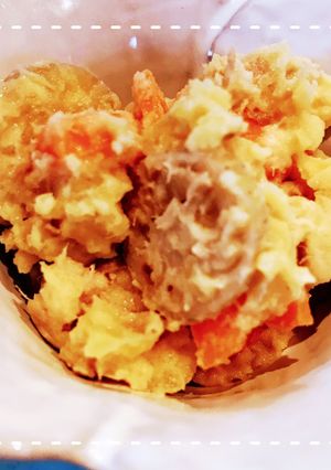 レンジだけで簡単！れんこんのポテトサラダ-レシピのメイン写真