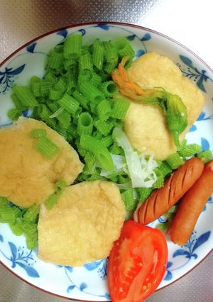 かぼちゃの茎の炊き合わせ-レシピのメイン写真