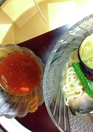 冷麺のつけ汁にウニ-レシピのメイン写真