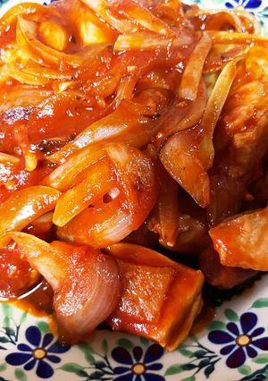 鶏もものガーリックトマト煮-レシピのメイン写真