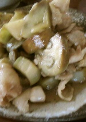白なすの豚肉炒め-レシピのメイン写真