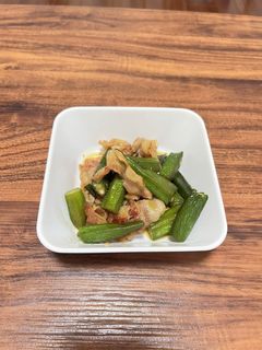 オクラと豚バラ肉のさっぱり炒め-レシピのメイン写真