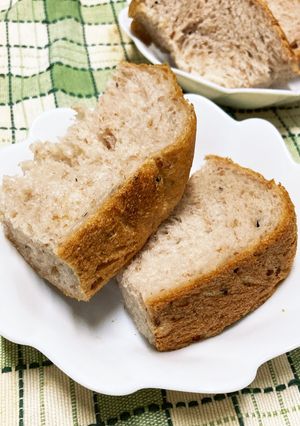 発酵玄米でHB任せの食パン（ごはんパン）-レシピのメイン写真
