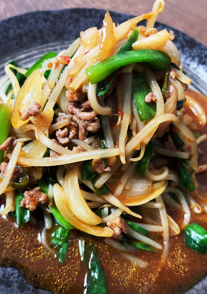 もやしとニラの中華風炒め-レシピのメイン写真