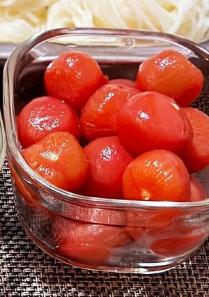 【作りおき】ミニトマトにんにく甘酢漬け-レシピのメイン写真