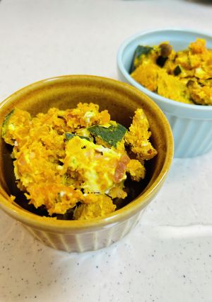 マヨ無★かぼちゃとベーコンのチーズサラダ-レシピのメイン写真