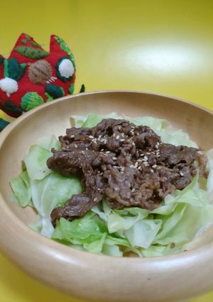 レン・チン　キャベツと牛肉炒めのせ-レシピのメイン写真