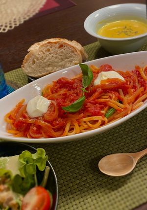 ♡シンプルなトマトソースパスタ♡-レシピのメイン写真