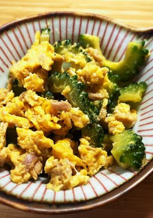 ゴーヤとツナと卵の炒め物-レシピのメイン写真