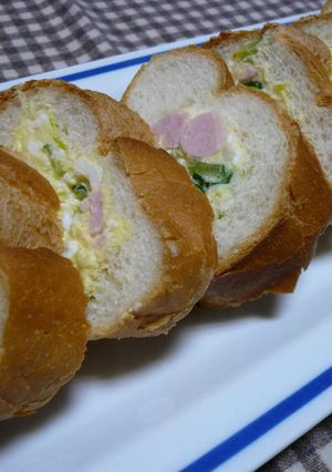 フランスパンのポテトサラダつめ-レシピのメイン写真