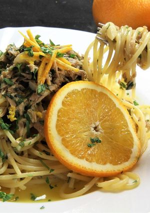 ツナとオレンジのパスタ-レシピのメイン写真