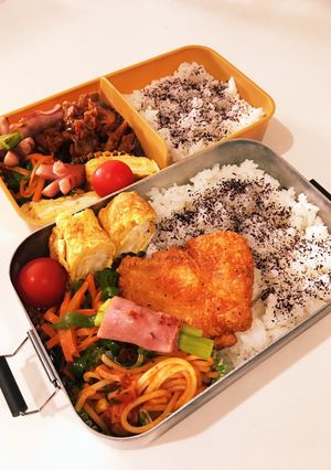 息子、夫弁当　23/7/10-レシピのメイン写真