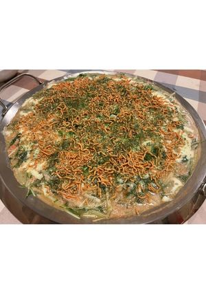 水菜×明太子もちチーズもんじゃ-レシピのメイン写真