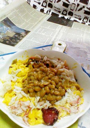 カニ玉+納豆のタパスVer.2-レシピのメイン写真