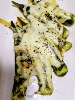 オクラのマヨチーズ焼き♡超簡単!-レシピのメイン写真