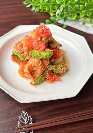 エビアボカドとトマトの明太バター醤油-レシピのメイン写真