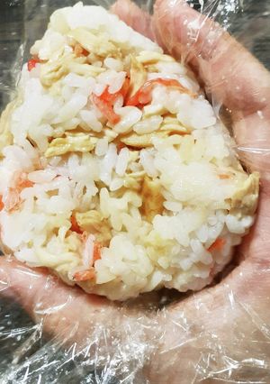 チキマヨ海老おにぎり-レシピのメイン写真