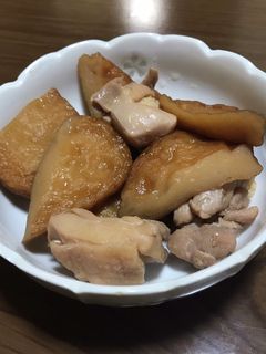 鶏もも肉とさつま揚げの煮物-レシピのメイン写真