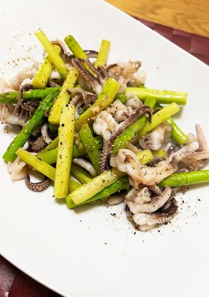 アスパラとイカのペペロン♪-レシピのメイン写真