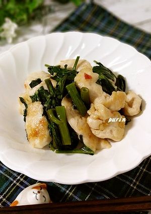 ご飯が進む♪空芯菜と鶏胸肉のピリ辛炒め-レシピのメイン写真