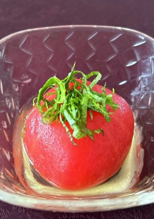 冷んやりトマトの丸ごとおひたし！-レシピのメイン写真