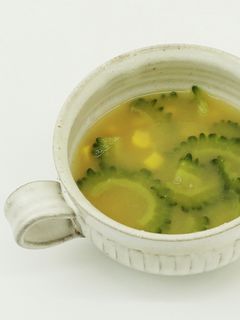 ゴーヤととうもろこしの味噌汁-レシピのメイン写真