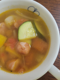 夏野菜のスープ/七尾給食-レシピのメイン写真