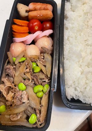 生姜風味牛肉きんぴら弁当-レシピのメイン写真