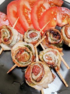 揚げない!梅シソ巻き♪パン粉、小麦粉無し-レシピのメイン写真