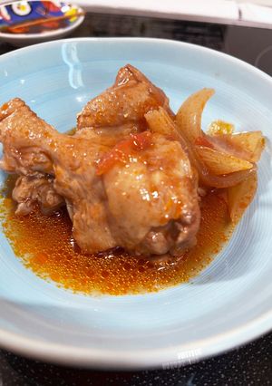 簡単激うま！手羽元のトマトワイン煮！-レシピのメイン写真
