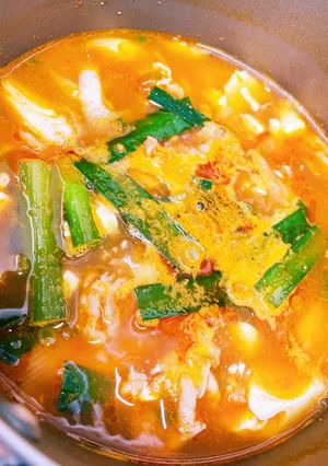 1〜2人分！簡単美味しいスンドゥブチゲ-レシピのメイン写真