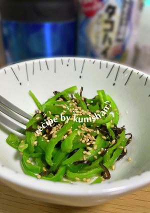 ピーマンと塩昆布のナムル風♪-レシピのメイン写真