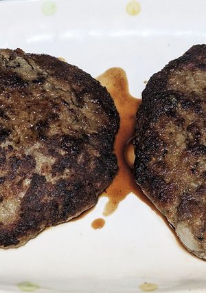 ふんわり鹿肉ハンバーグ!!-レシピのメイン写真