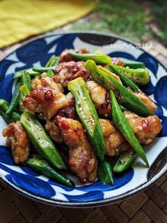 鶏とオクラのネバネバ甘酢炒め-レシピのメイン写真