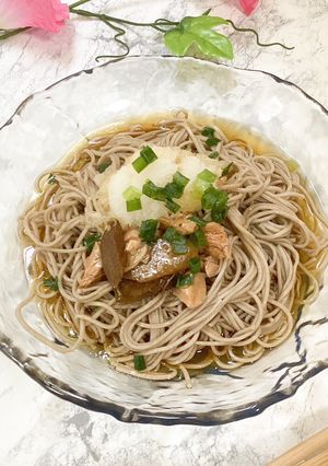 梅風味鶏おろしそば-レシピのメイン写真