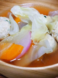 15分!冷凍鶏だんごで生姜野菜煮込み-レシピのメイン写真