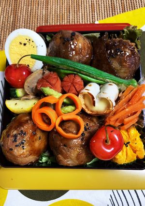7/11 よっちゃん肉巻きおにぎり弁当-レシピのメイン写真