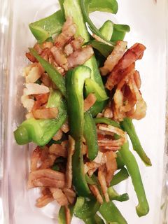 ピーマンとベーコンの醤油炒め-レシピのメイン写真