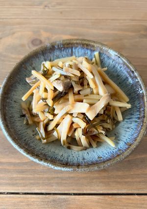糖質オフ◎たけのことエリンギの塩昆布和え-レシピのメイン写真