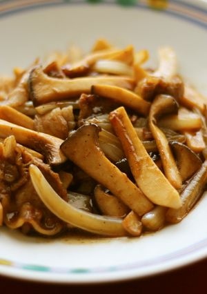 エリンギ濃丸と白菜と豚肉の黒酢炒め-レシピのメイン写真