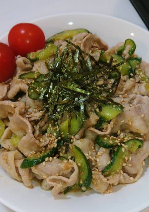 簡単！旨い！豚バラきゅうりの冷しゃぶ♪-レシピのメイン写真