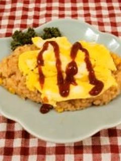 ポリ袋deオムライス-レシピのメイン写真