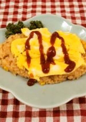 ポリ袋deオムライス-レシピのメイン写真