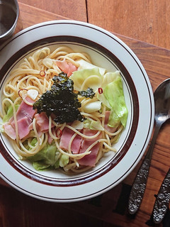 キャベツとベーコンのピリ辛韓国風パスタ-レシピのメイン写真