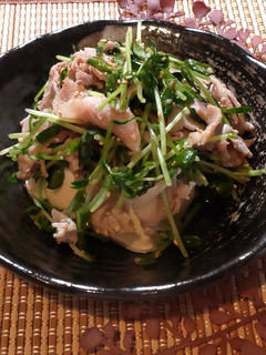 ゆで豚豆苗のせ豆腐-レシピのメイン写真