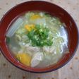 白菜とツナの味噌汁