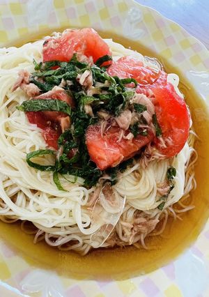 簡単♡トマトあっさり素麺-レシピのメイン写真